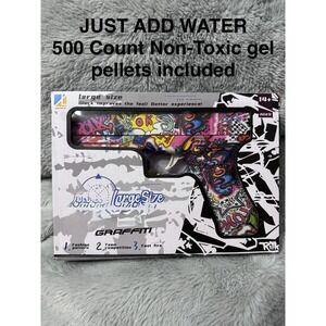 Large Size Toy Graffiti Water Gel Ball Blaster Graffiti NEW in Box +500 GelBeads